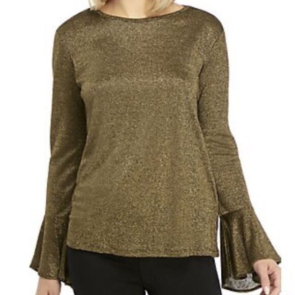 Michaels KORSmetallic knit Long Bell Sleeves NWT - Picture 1 of 3